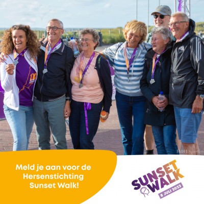 Wandel mee met de Sunset Walk op 8 juli 2023, op het strand van Noordwijk of bij jou in de buurt