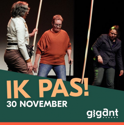 ‘Ik pas!’ nieuwe voorstelling van Theater WirWar op 30 november 2022 in Gigant in Apeldoorn