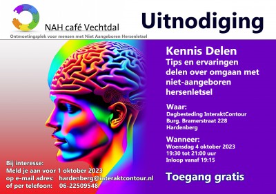 'Kennis delen' is thema bij NAH café Vechtdal in Hardenberg op 4 oktober 2023