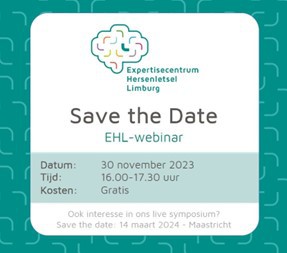 Webinar door Expertisecentrum Hersenletsel Limburg op 30 november 2023 