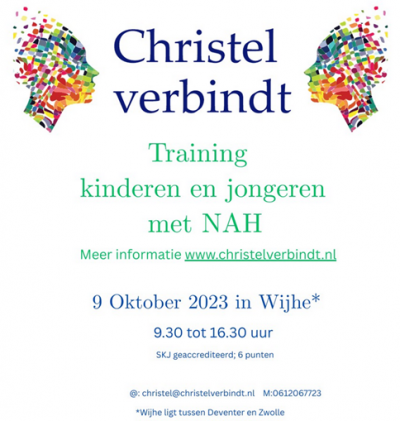 Training over NAH bij kinderen en jongeren door Christel Opstal op 9 oktober 2023 in Wijhe