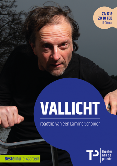 ‘Vallicht, roadtrip van een Lamme Schooier’ door Romijn Conen in Den Bosch op 17 en 18 februari 2024